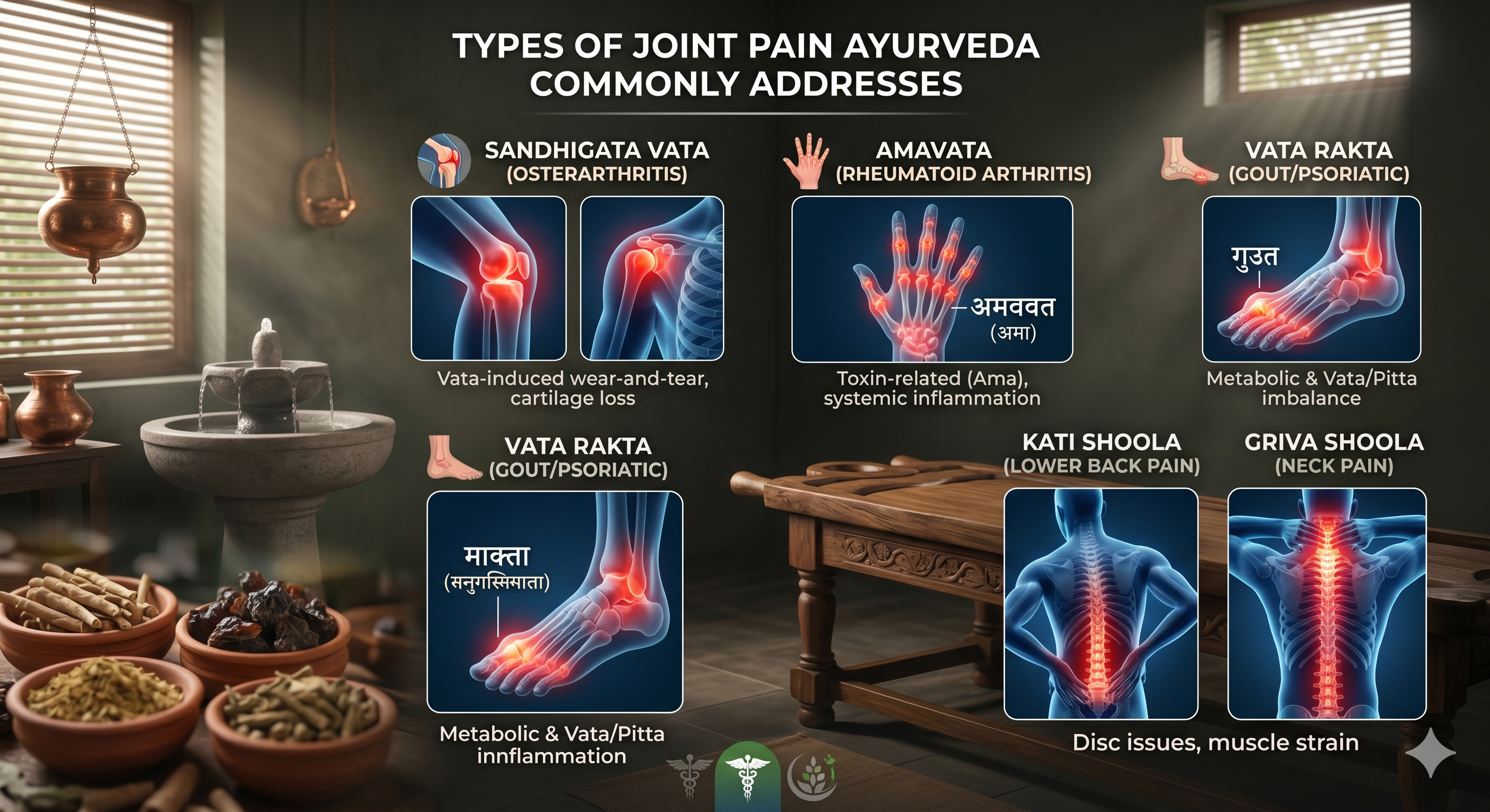 Types of Joint Pain Ayurveda Commonly Addresses